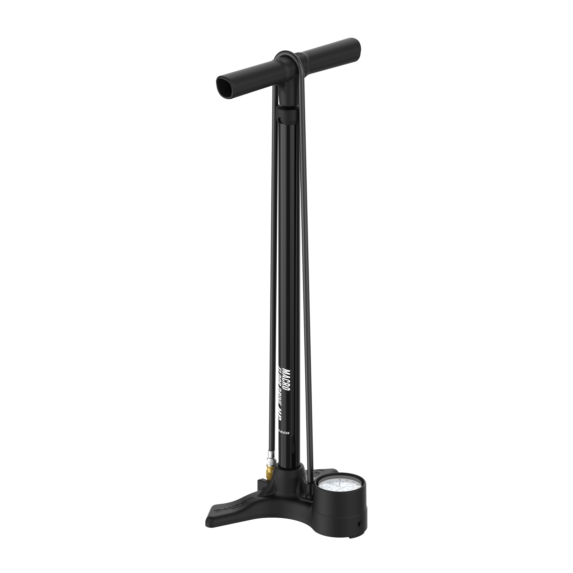 Lezyne Macro Floor Drive floor pump in black.