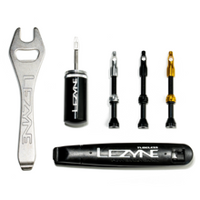 Assortment of tire repair tools. 