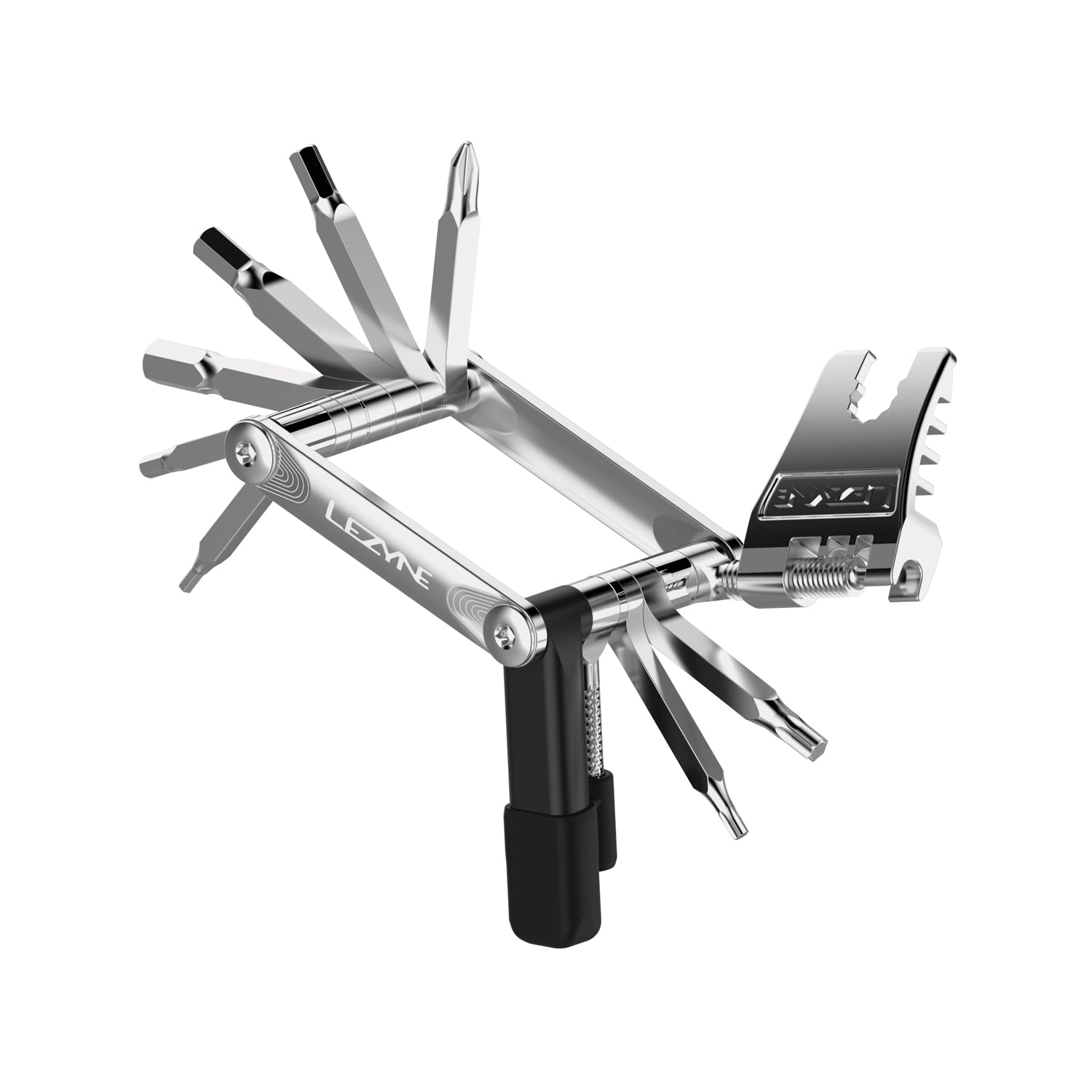 Lezyne SV Pro multi-tool, ergonomically crafted for quick road and trail repairs with premium stainless steel bits.