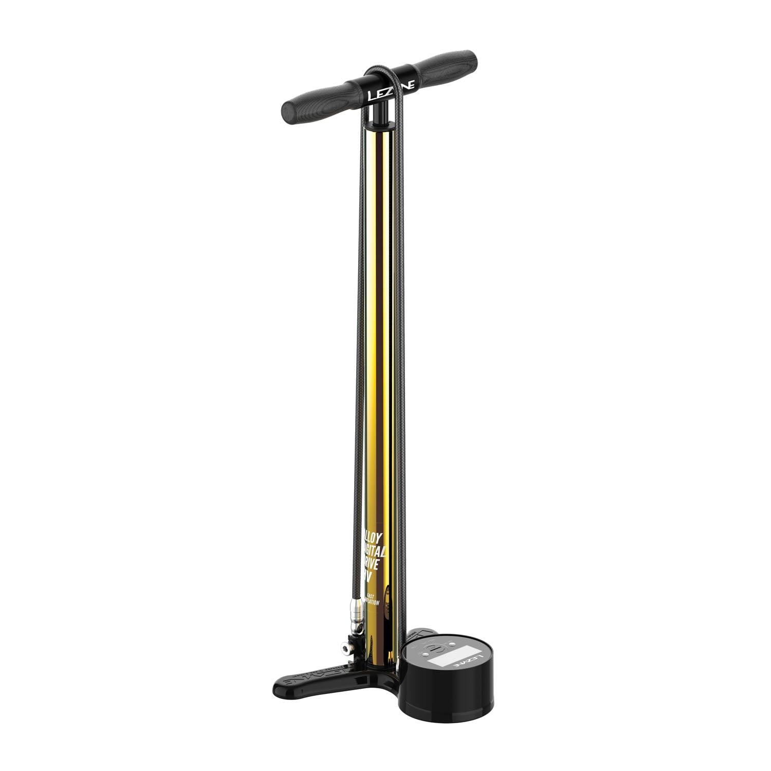 18k Gold Plated High Volume Digital Floor Pump with Presta Pro product Image