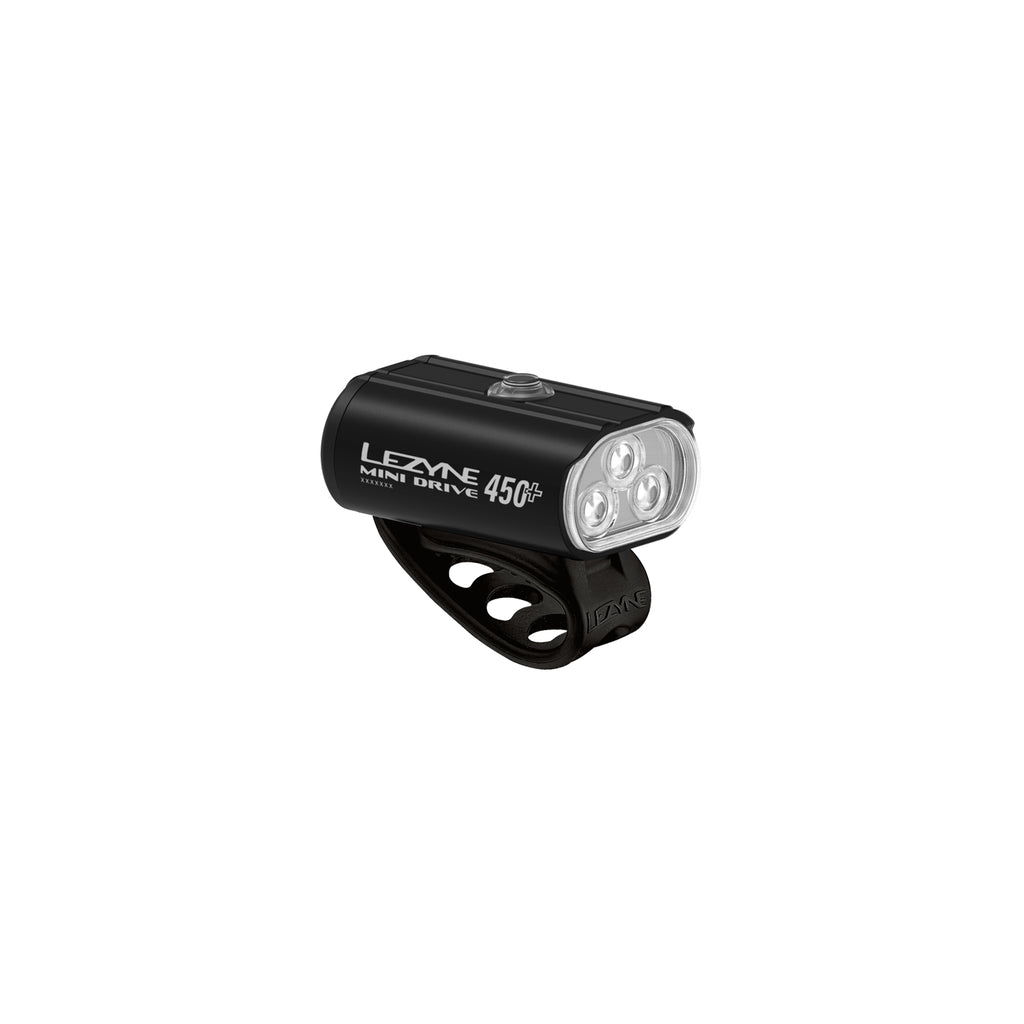 Image 2
Lezyne Mini Drive 450+ Front rendering showing the flexible strap mount