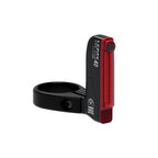 Lezyne STICK+ StVZO SC REAR ultra-thin LED bicycle taillight with StVZO compliance, seat clamp mount, magnetic clip attachment, and 270Â° wide-angle visibility.