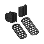 Lezyne Seatpost Adapter Kit with D-Shape and Aero adapters plus mounting straps for Strip Drive and Radar Drive LED rear bike lights.