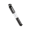 Pressure Drive bike hand pump with CNC-machined aluminum body and compact design.