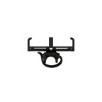 Side view of the CNC Phone Mount highlighting the ultra-strong mounting strap, designed for secure handlebar attachment.