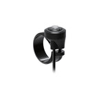 Close-up of Lezyne Hi/Low Beam handlebar switch, designed for seamless control of various e-bike lights like the E-BIKE CLASSIC HB StVZO E1000+ or E-BIKE MEGA HB StVZO E2000 LED front bike lightâ€™s Hi-Beam/Low-Beam modes.
