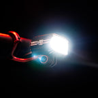 Lezyne E-Bike Macro Drive 1000 with MOR lens technology, delivering bright, focused illumination and built-in side visibility for traffic safety.
