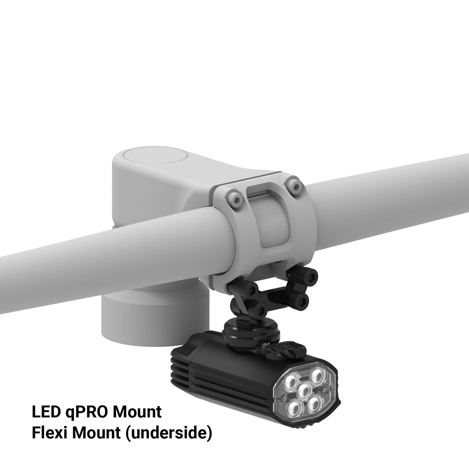 LED qPro Mount mounted on Flexi Mount