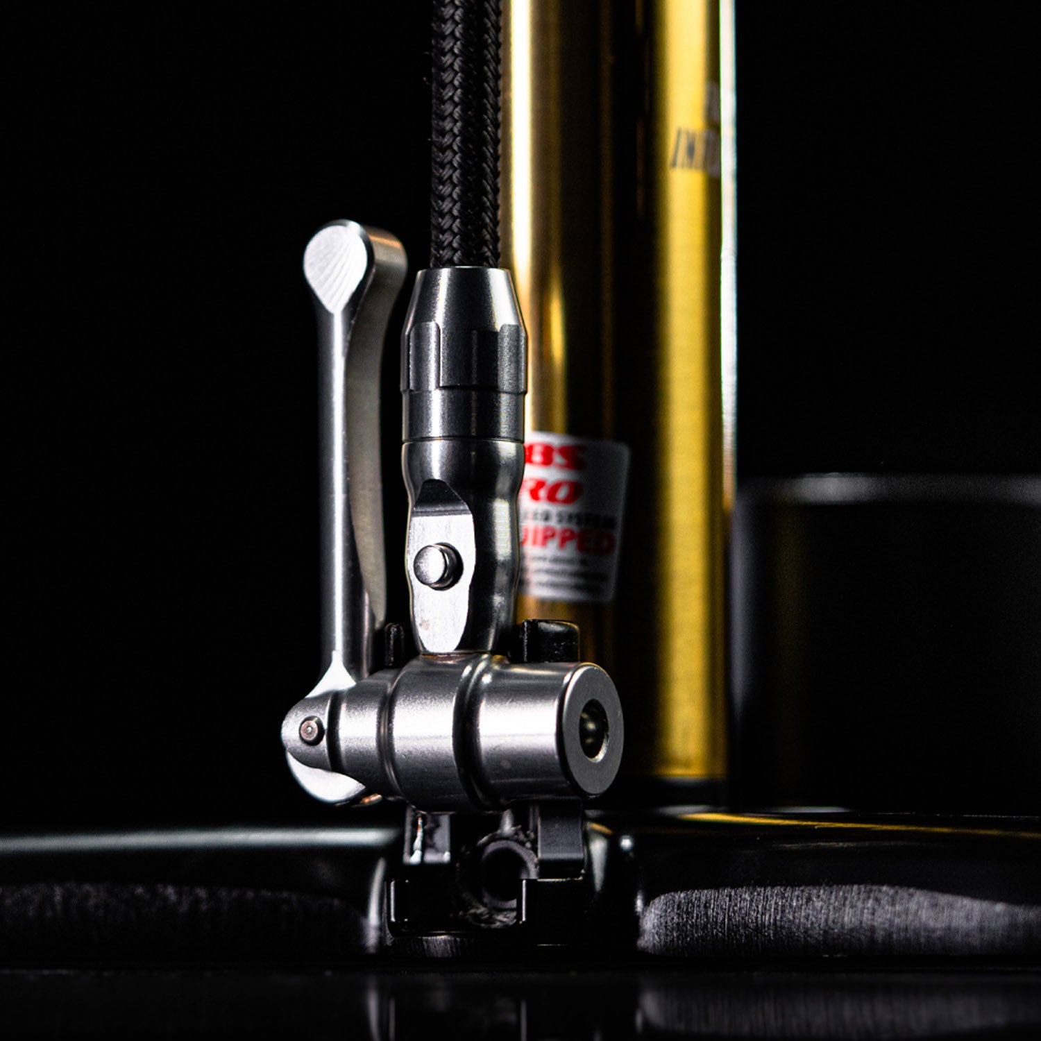 18k Gold Plated High Volume Digital Floor Pump with Presta Pro head
