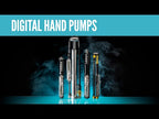 Lezyne digital hand pumps for precise tire and suspension pressure adjustments on the go.