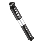 Side view of the Pressure Drive bike hand pump with ABS Flex Hose and Composite Matrix mount, displayed on white background.