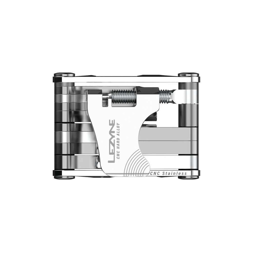 SV Pro Tool by Lezyne, combining rugged stainless steel with lightweight aluminum for flawless bike maintenance.