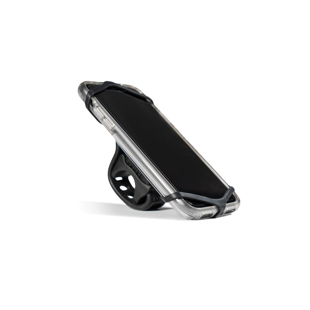 Lezyne Smart Grip Phone Mount with lightweight aluminum frame and secure anti-slip straps for all bike handlebars.
