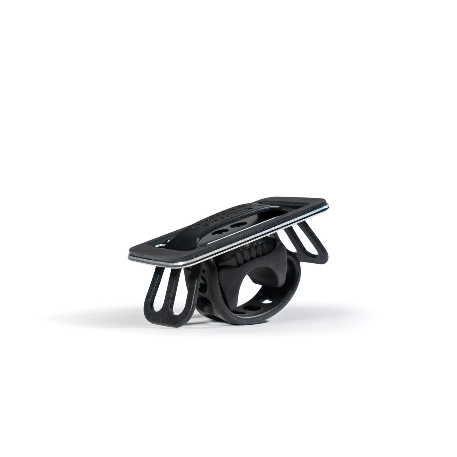 Lezyne Smart Grip Phone Mount with sturdy, lightweight aluminum base plate and flexible straps for secure phone attachment while cycling.