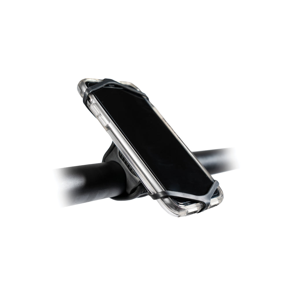 Lezyne Smart Grip Mount with secure, non-slip design, ideal for taking your phone on bike rides over any terrain.