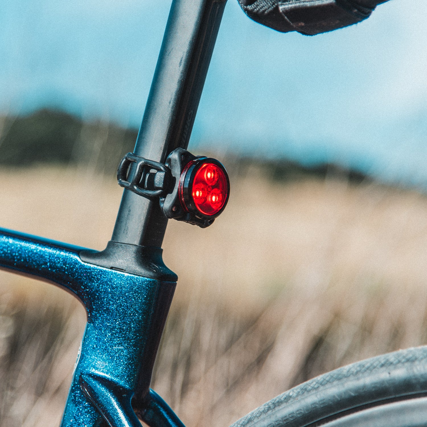 ZECTO DRIVE ALERT REAR BIKE LIGHT ON A ROAD BIKE